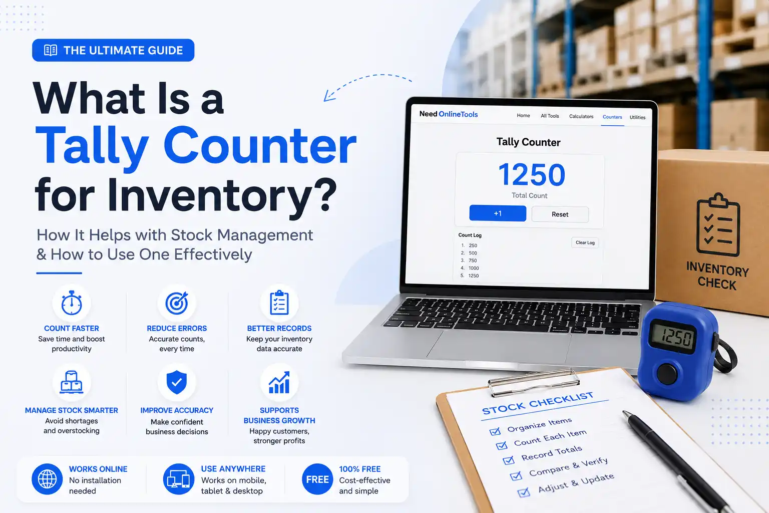 Online Tally Counter for Inventory Counting and Stock Management