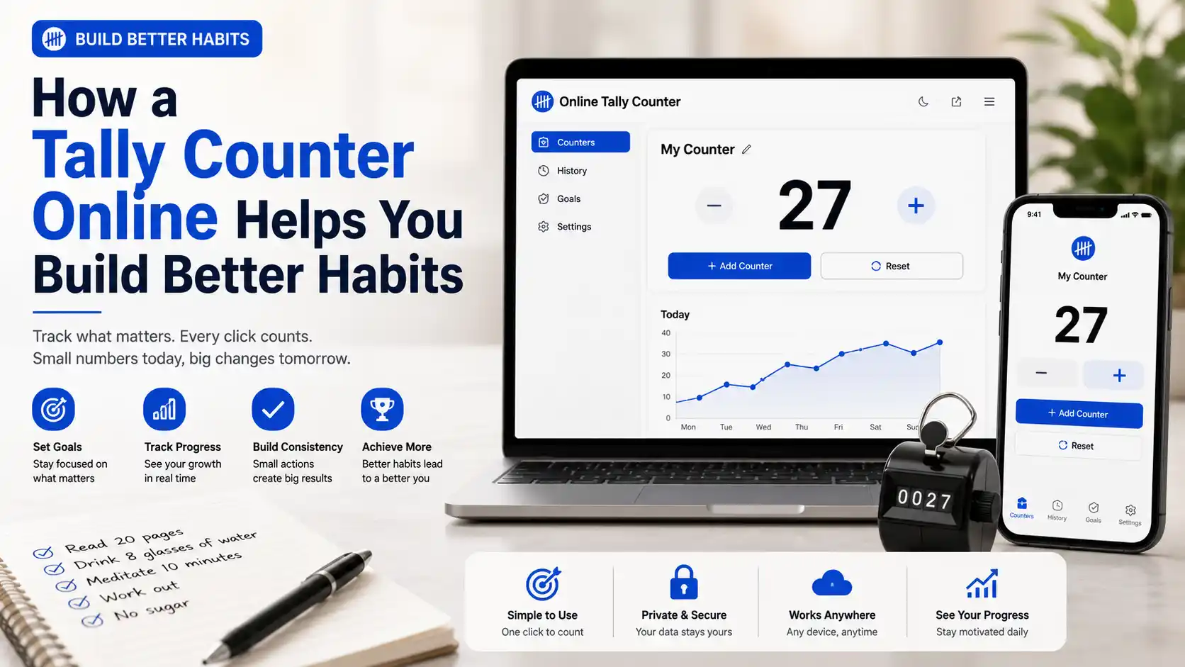 How a Tally Counter Online Helps You Build Better Habits